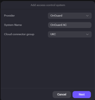 OnGuard settings